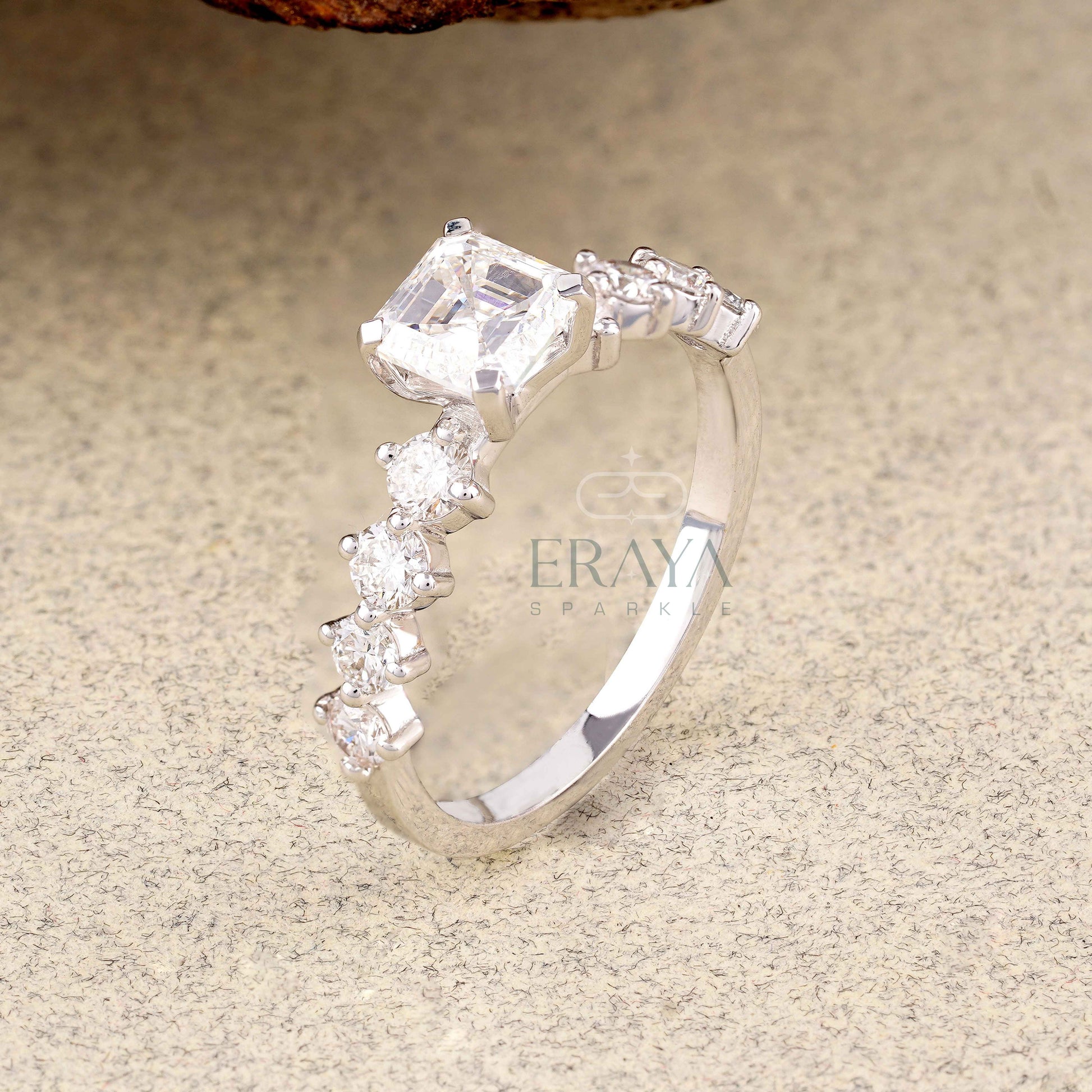 pear cut lab grown diamond cocktail ring