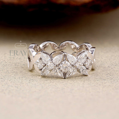 Pear Cut Lab Grown Diamond Ring