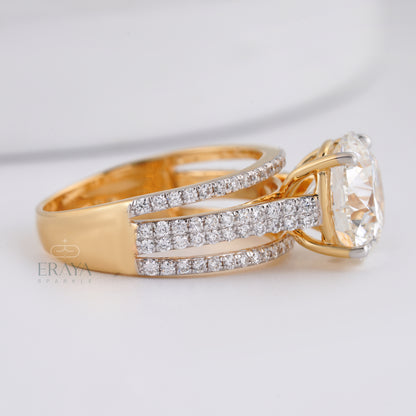 Ethical lab-grown diamond engagement ring for brides