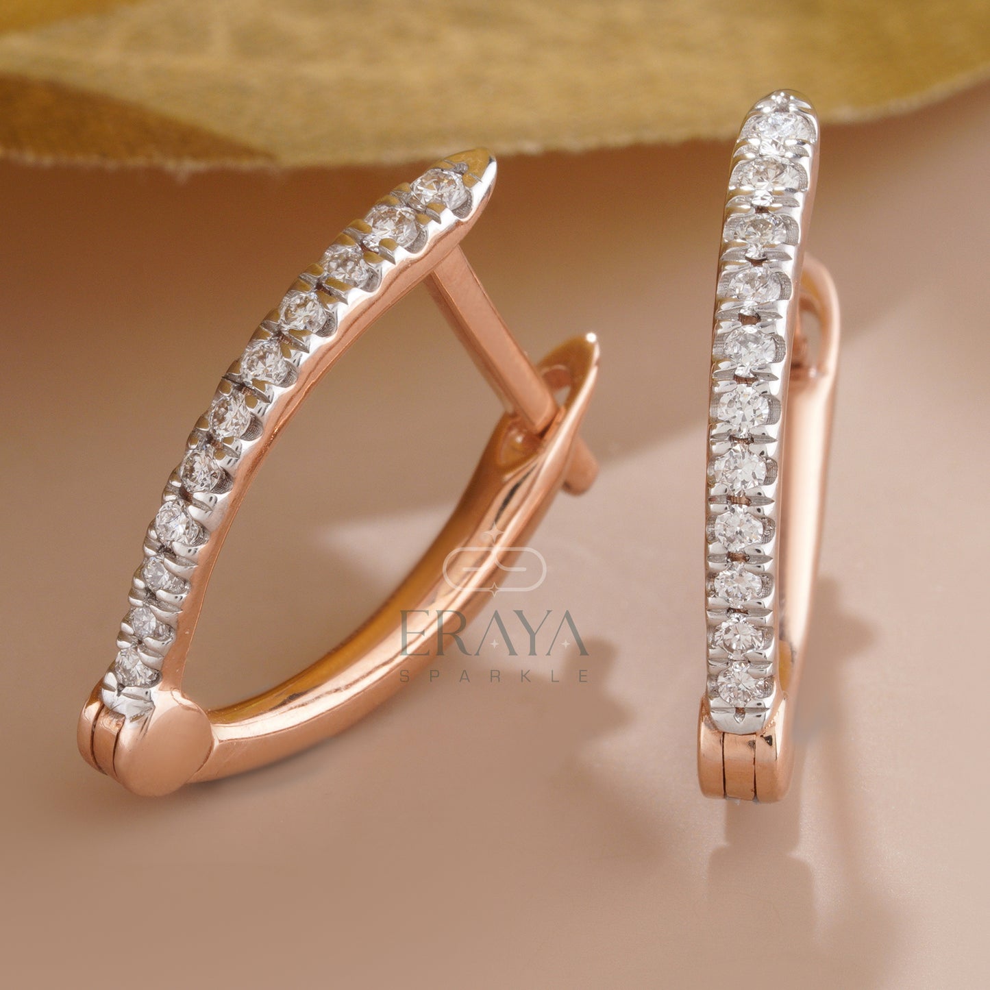 lab-grown-diamond-hoops-top-cross-view