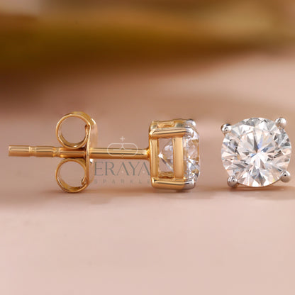 eraya-lab-grown-diamond-solitaire-studs-front-and-side-view
