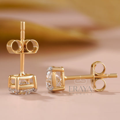 solitaire-stud-earring-side-view-four-prong