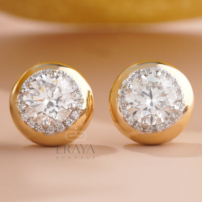 solitaire-diamond-stud-earrings-front-view
