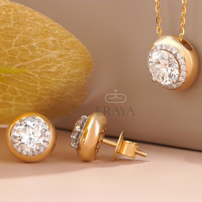 solitaire-necklace-and-earrings-side-view