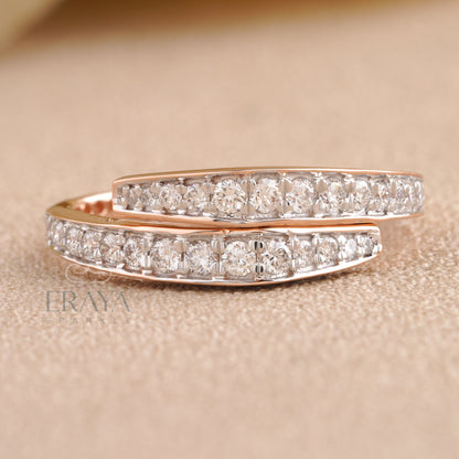 Front-facing view highlighting wrap-around curve and sparkle