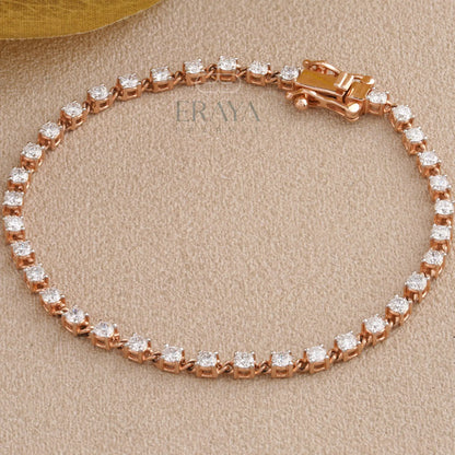 Luxury Eraya gift box with rose gold lab-grown diamond bracelet inside