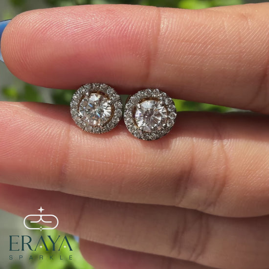 model-wearing-lab-diamond-cluster-studs-360